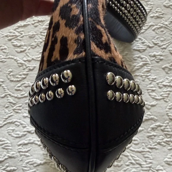 MICHAEL KORS COLLECTION Calf Hair Shoulder Bag with Stud Detail - Picture 9 of 16